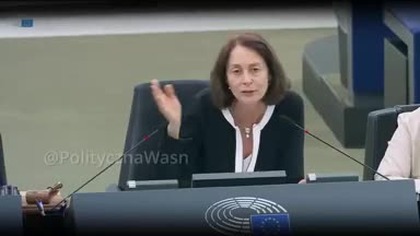 EWA ZAJĄCZKOWSKA POGRĄŻYŁA ŚMISZKA i ŻONE BIEDRONIA W CZASIE DEBATY O POLSCE W PARLAMENCIE UE! mp4 686x432