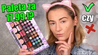 CAŁY MAKIJAŻ PALETĄ Z ACTION ZA 17. 99 - HIT CZY KIT? TEST TRWAŁOŚCI