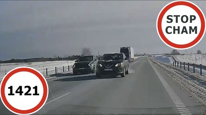 Stop Cham #1421 - Niebezpieczne i chamskie sytuacje na drogach