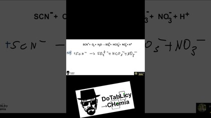 REDOX KWASOWY SCN(-) + O2 + H2O #short #shorts #chemia #chemistry #umed #cke #medycyna #edukacja