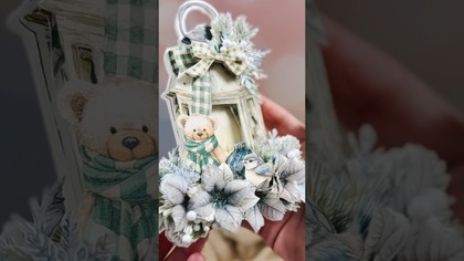 Lampionowa kartka pełna blasku 