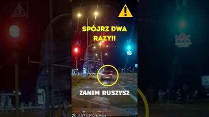Kierowco! Spójrz dwa razy, zanim ruszysz! #shorts #rikordwidjo #polscykierowcy #polska #policja