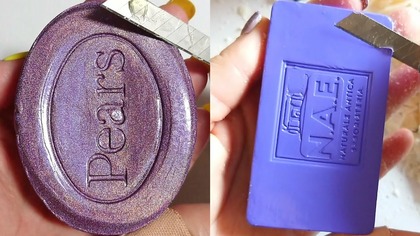 Soap Carving ASMR Relaxing Sounds no talking Satisfying ASMR Video #soapcarving #carvingsoap #acmp