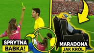 Dała ZÓŁTĄ kartkę, żeby zrobić SELFIE Z KAKĄ! Diego Maradona na TRONIE