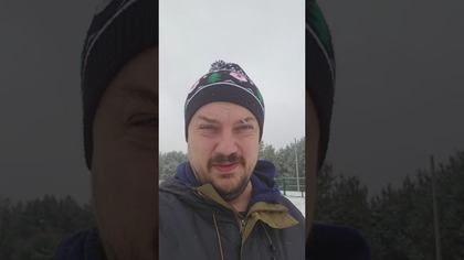 Chrupie Śnieg , a Ja robię instalacje #diy #budowa #śnieg #zima