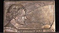 Wojciech Przedwojewski Paderewski, plakieta z pracowni Braci Łopieńskich (l.  20. )