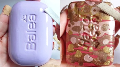 Soap Carving ASMR Relaxing Sounds no talking Satisfying ASMR Video #soapcarving #soapcuttingvideo