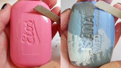 Soap Carving ASMR Relaxing Sounds no talking Satisfying ASMR Video