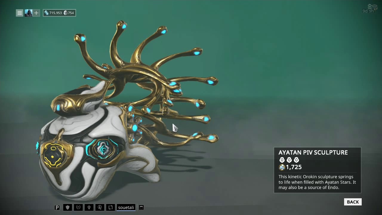 Warframe Ayatan Piv Sculpture CDA