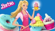 Play Doh  Barbie  Cukiernia - nowa praca  bajki dla dzieci