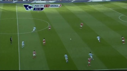 Premier League sezon 2010/2011 Manchester City - Arsenal CZERWONA BOYATA