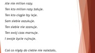 Kto...  żałuje?