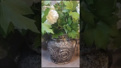 SREBRNY WAZON ZE SŁOIKA z kanału @diy_art_ideas #shorts #diy