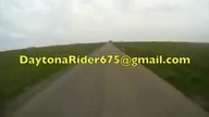 Wypadek motocyklowy - widok z kasku 