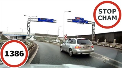 Stop Cham #1386 - Niebezpieczne i chamskie sytuacje na drogach