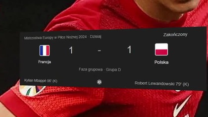 Polska remisuje z Francją w meczu o honor na EURO2024!!! #shorts #euro2024 #lewandowski #football