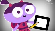 Ladybird Lu is drawing with Me and Ladybird June