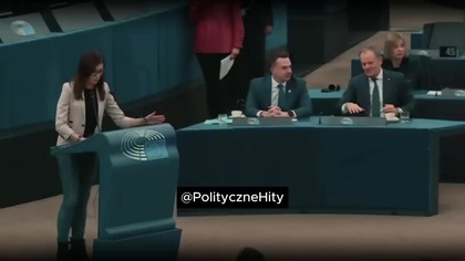 ZAJĄCZKOWSKA OŚMIESZA TUSKA W EUROPARLAMENCIE! VON DER LEYEN PATRZY!