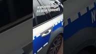  skoda radiowóz na plany zdjęciowe #film