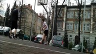 cold, wind, no sun.  and low rim 290cm 9. 5 FT rim lol