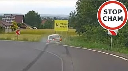 Poszedł jak dzik w żołędzie - za szybko na zakręcie #1908 Wasze Filmy