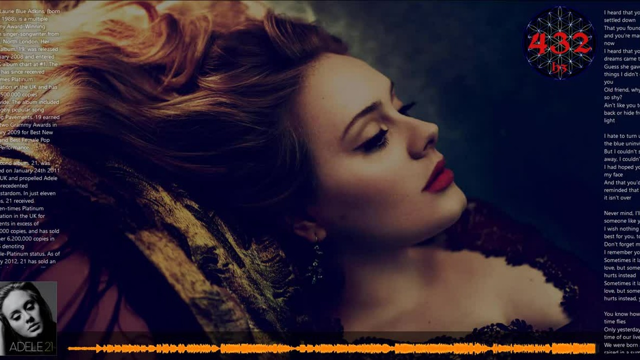 Adele Someone Like You 432 Hz Cda
