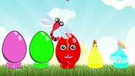 Learn colors with surprise eggs, what will be inside Cartoons video