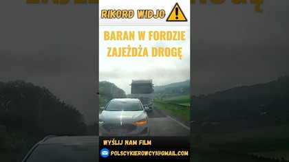 SZOK! Wyprzedzanie, hamowanie przed maską tira #brake #polscykierowcy #shorts #polskiedrogi