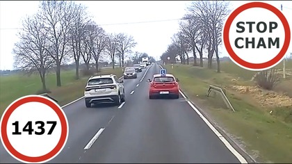 Stop Cham #1437 - Niebezpieczne i chamskie sytuacje na drogach
