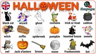 Halloween vocabulary in English