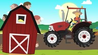 Children in the barn - We build seed drill and sow wheat | Animated Tractor for the little ones