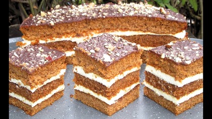 HIT na ŚWIĘTA! PIERNIK DELIKATNY JAK PUCH Z KREMEM GRYSIKOWYM, łatwy, szybki, przepyszny