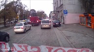 Bardzo niecierpliwy kierowca w audi