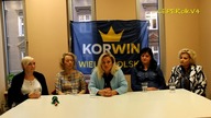Konferencja prasowa kobiet z Partii KORWiN (Wielkopolska)