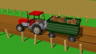 Tractor Supplies and Car Wash | Czerwony lordTraktor Dostawa Drewna na Opał Bajka .  AutoMyjnia