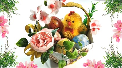 Koszyczek wielkanocny z recyklingu. Dekoracja na Wielkanoc  DIY Jak zrobić?