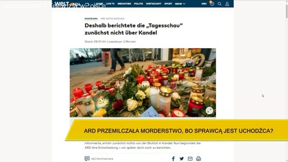 Aleksanda Rybińska o zabójstwie nastoletniej niemki