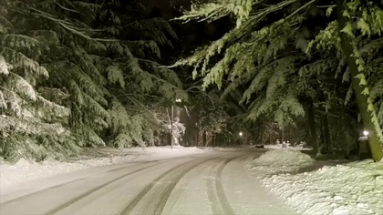 Spacer w zimowy wiecz&oacute;r