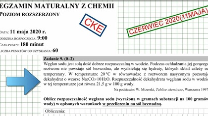 CKE 2020 CZERWIEC(11MAJ) ZADANIE 9 ROZPUSZCZALNOŚĆ HYDRATÓW
