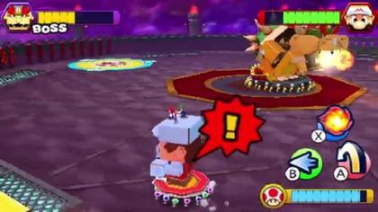 Mario & Luigi Paper Jam HD - przewodnik po grze (3DS) część 14 - Bitwa rzeźb z papieru w pałacu