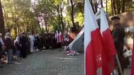 SHOT: Przem&oacute;wienie kobiety ocalałej z Ludob&oacute;jstwa na Wołyniu na 76.  Rocznicy Krwawej 