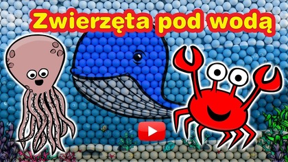 Piłki dla dzieci ze zwierzętami pod wodą