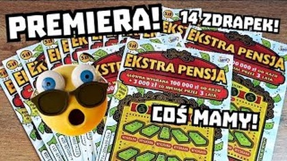 Zdrapki Lotto  Premiera! 14 zdrapek Extra Pensja!  Nie ma to jak szczęśliwa zdrapka! 