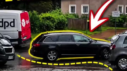  Zablokowany? Nie dla niego! Nietypowy manewr i wyjazd się udał.   #kierowcy #shorts #auto #audi