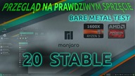 Przegląd Manjaro 20 Stable - prawdziwy sprzęt - bazuje na Arch Linux