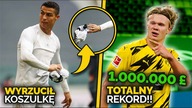 WŚCIEKŁY Ronaldo RZUCIŁ klubową koszulkę po meczu...  MILION £ TYGODNIOWO? Tyle może zarabiać Haaland