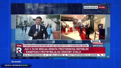  DEBATA PREZYDENCKA TELEWIZJI REPUBLIKA! - OGLĄDAJ Z NAMI