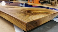 148 Epoxy resin coffee table - The meeting of old and new