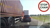 Suwak po polsku i szeryf w ciężarówce spychający z pasa #861 Wasze Filmy