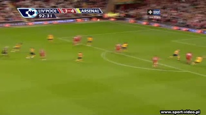 Premier League sezon 2008/2009 Liverpool-Arsenal 4-4 Benayoun